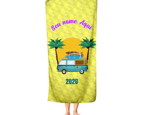Toalha de Praia Personalizada: Coloque Seu Nome Aqui! Tfe15