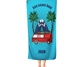 Toalha de Praia Personalizada: Coloque Seu Nome Aqui! Tfe16
