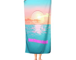 Toalha de Praia Personalizada: Coloque Seu Nome Aqui! Tfe18