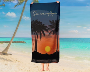Toalha de Praia Personalizada: Coloque Seu Nome Aqui! Tfe22