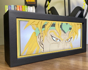Luminária Anime 3d Light Box Jojo's Bizarre Dio Brando