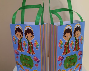 Sacolinhas Personalizadas Cosme e Damião para Lembrancinhas