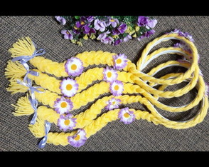 18 Tiaras Tranças Rapunzel