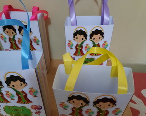 Sacolinhas Personalizadas Cosme e Damião para Lembrancinhas
