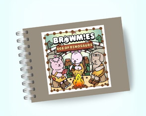 Livro de Colorir A6 - Browmies Age Of Dinosaurs