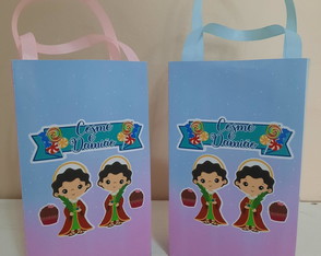 Sacolinhas Personalizadas Cosme e Damião para Lembrancinhas
