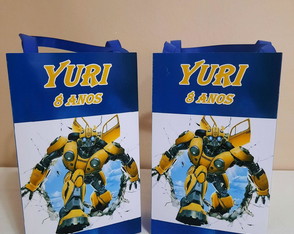 Sacolinhas Personalizadas Transformes para Lembrancinhas