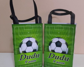 Sacolinhas Personalizada Futebol para Lembrancinhas