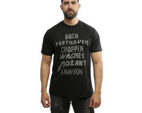Camiseta Masculina Preta Manga Curta Masters Hardivision