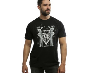 Camiseta Masculina Preta Manga Curta Burlesque Hardivision