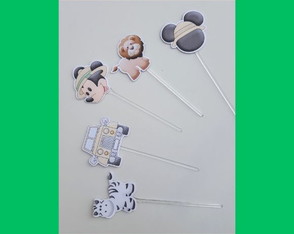 Toppers Docinho da Mickey Safari Kit com 40 Unidades
