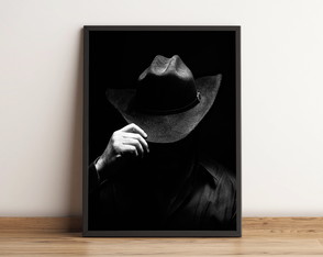 Quadro com Homem de Chapéu 2182