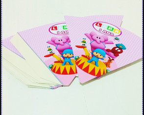 Cone Personalizado para Docinhos Pocoyo Meninas