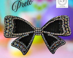 Laço de Tela com Strass Resistente Pacote com 1 Par