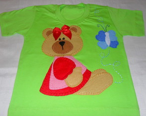 Camiseta Infantil - Ursinha