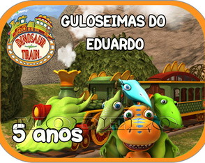 Adesivo Marmitinha 12x9 - Dino Trem