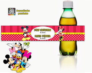 Rótulos Refrigerantes e Água Mickey