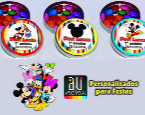 Latinhas personalizadas Mickey Mouse