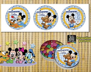 Adesivo personalizado Mickey Baby