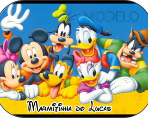 Adesivo Marmitinha - Turma do Mickey