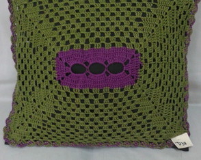 Capa de Almofada em croche