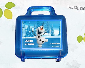 Maletinhas de Acrílico Frozen