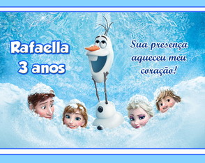 Rótulos para balde de Pipoca - Frozen