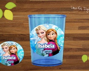 Adesivos Copinhos de Brigadeiro Frozen