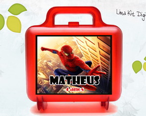 Maletinha de Acrílico Homem de Aranha