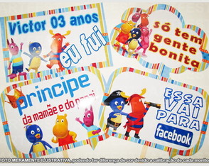 Kit 10 Plaquinhas Backyardigans