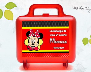 Maletinha de Acrilico - Minnie