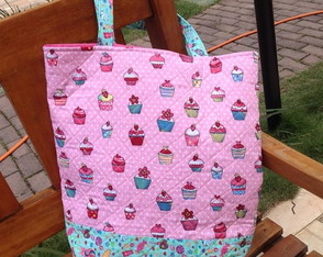 Bolsa de tecido patchwork