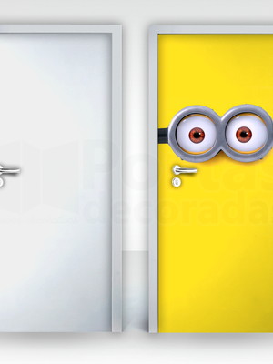 Adesivo decorativo porta minions 05
