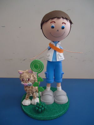 Boneco em eva 3d - go diego go