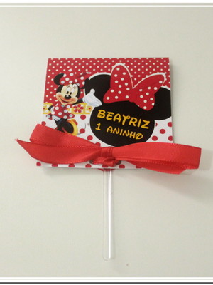 Capa pirulito minnie