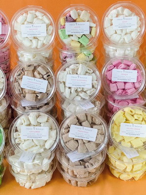Balas de coco recheadas - vários sabores
