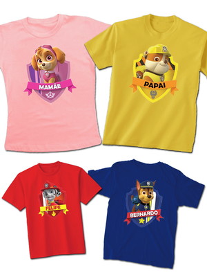 Kit família patrulha canina com 4