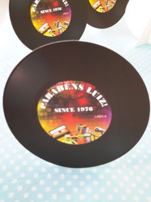 Display formato disco de vinil