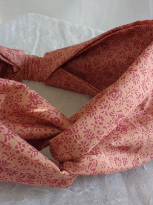 Turbante rosê floral