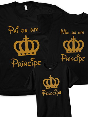 Pai, mãe filho(a), príncipe(esa) kit c 3