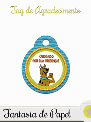 Tag de agradecimento scooby-doo