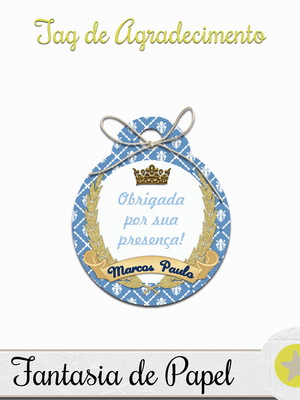 Tag de agradecimento príncipe