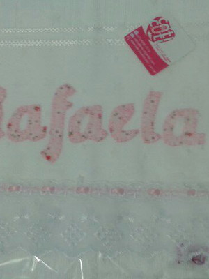 Toalhinha de boca personalizada