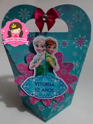 Bolsinha coração frozen
