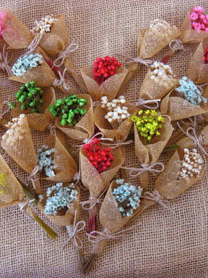 Mini bouquet lembrancinha - kit com 15