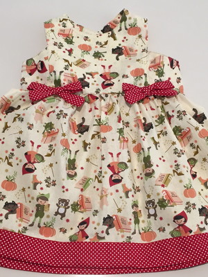 Vestido 2 laços chapeuzinho vermelho