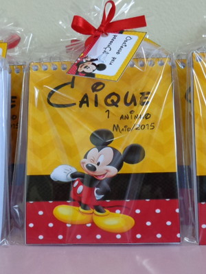 Bloquinho personalizado mickey