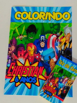 Kit colorir vingadores
