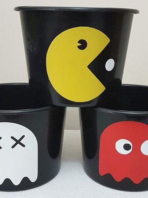 Balde de pipoca 1,5 litros pacman