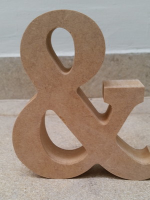 Letras em mdf cruas